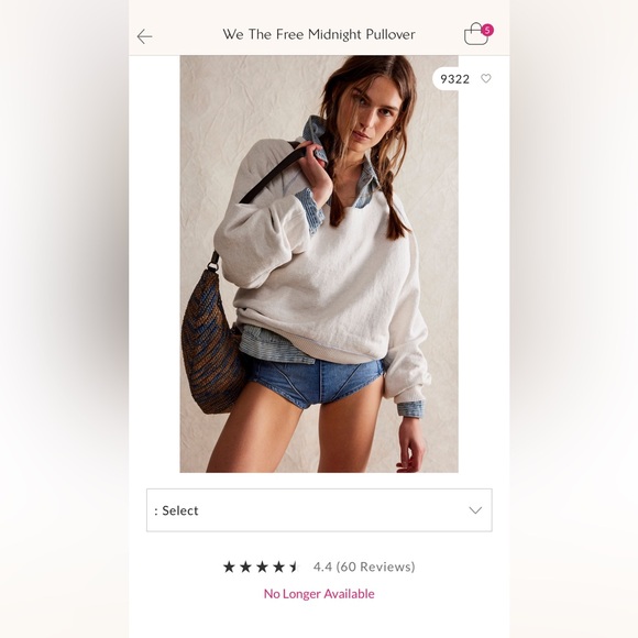 Free people pullover *no longer sold on website* - Picture 2 of 3